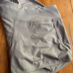 Under Armour grey stripped shorts